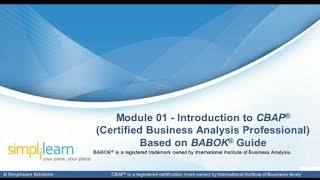 An Introduction to CBAP | CBAP Based on BABOK Guide | CBAP Training Online