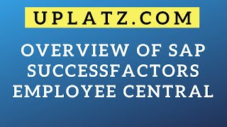 SAP SuccessFactors (Employee Central) Training