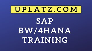 SAP BW/4HANA Tutorial & Certification