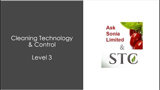 Cleaning Technology & Control - Level 3
