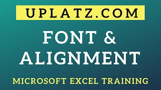 Font & Alignment | MS Excel