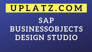 SAP BO Design Studio | SAP BusinessObjects Business Intelligence Suite Tutorial and Training Course