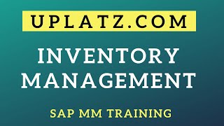 Configuration of Inventory Management | SAP MM | SAP Materials Management Training and Certification