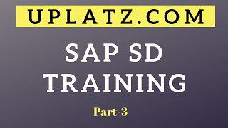 SAP SD | SAP Sales and Distribution Online Training & Certification Course | Video Tutorial | part 3
